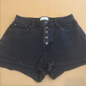 Abercrombie & Fitch Black jean shorts